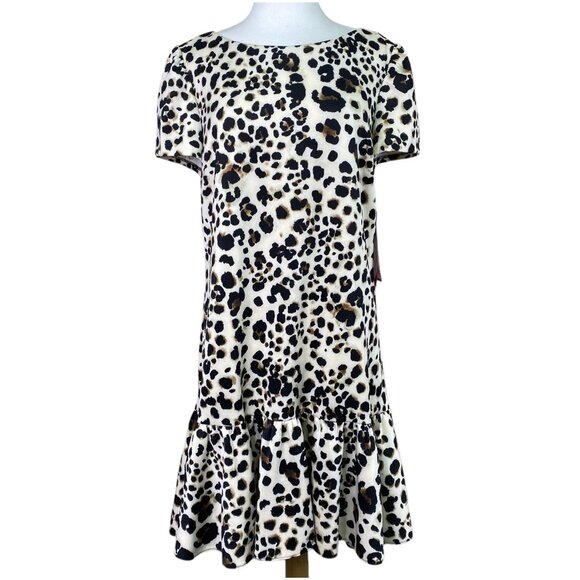 Betsey Johnson Leopard Print Dress Size 14 NEW With Tag - Picture 1 of 10